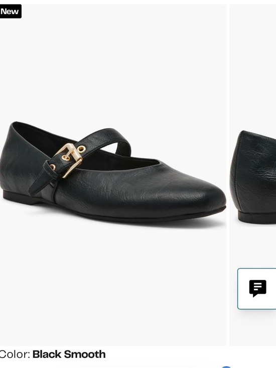 DV by Dolce Vita Shoes - DV by Dolce Vita Black Mary Jane Flats with Gold Buckle